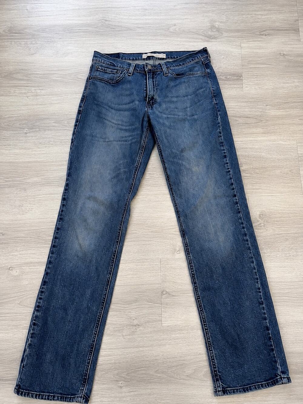 Levi Strauss Signature S67 Athletic Men’s Blue Jeans Straight Leg 32x31